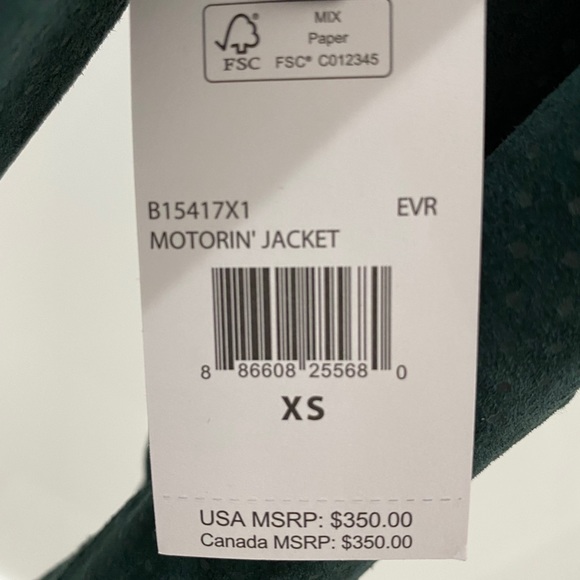 100% REAL LEATHER MOTO JACKET - Picture 2 of 4